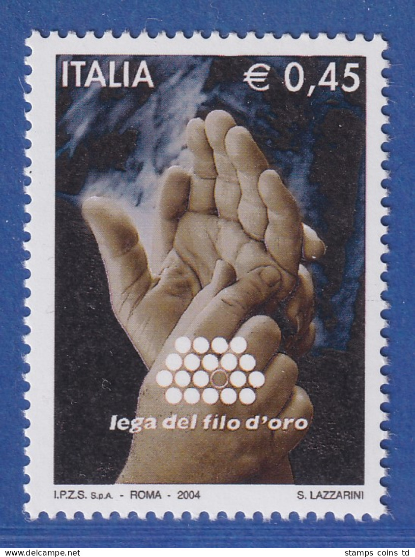 Italien 2004 Lega Del Fila D'Oro, Hände Beim Lormen  Mi.-Nr. 2994 **  - Non Classés