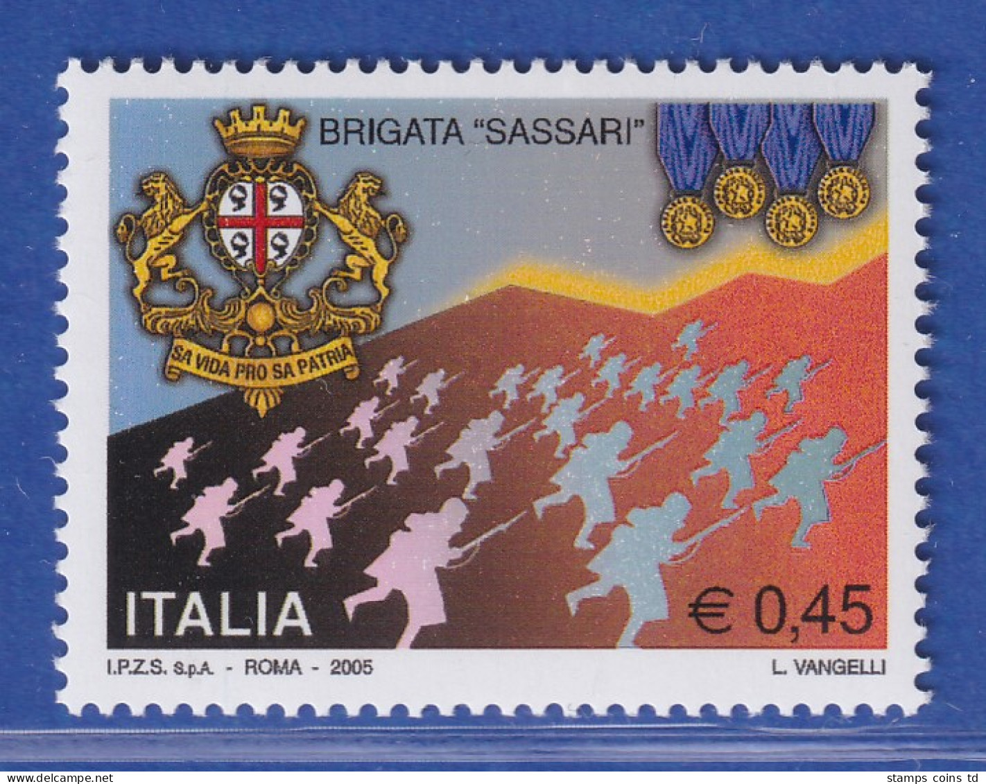 Italien 2005 Staatliche Institutionen(XVII): Brigade Sassari Mi.-Nr. 3017 **  - Non Classés