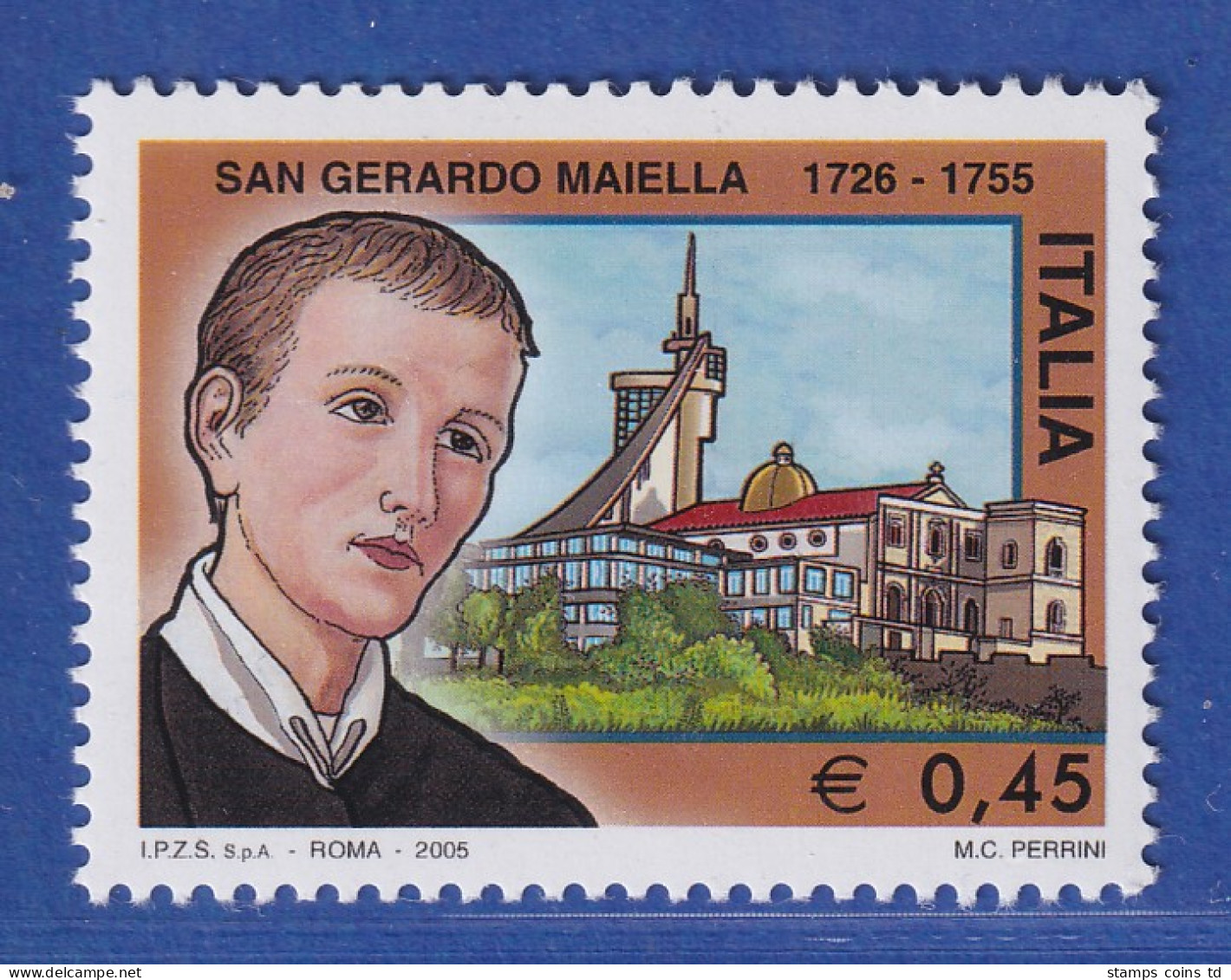 Italien 2005 Hl. Gerardo Maiella, Katholischer Priester  Mi.-Nr. 3040 **  - Non Classés