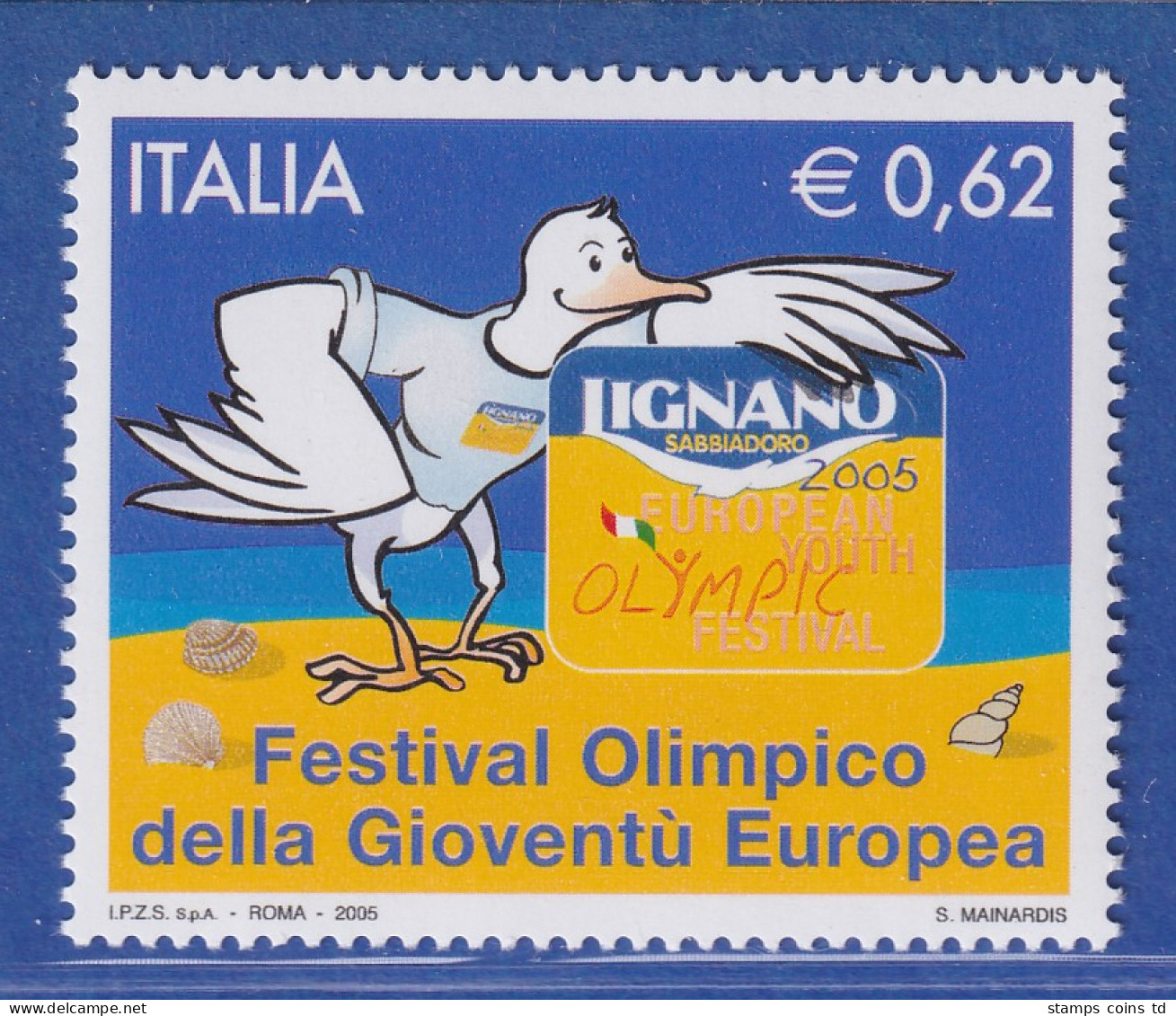 Italien 2005 8. Europäisches Olympisches Jugendfestival (EYOF)  Mi.-Nr. 3045 **  - Non Classés