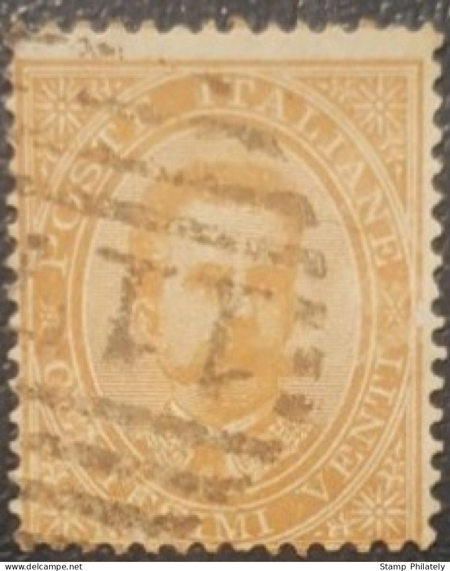 Italy 20C Used Postmark Stamp King Umberto - Afgestempeld