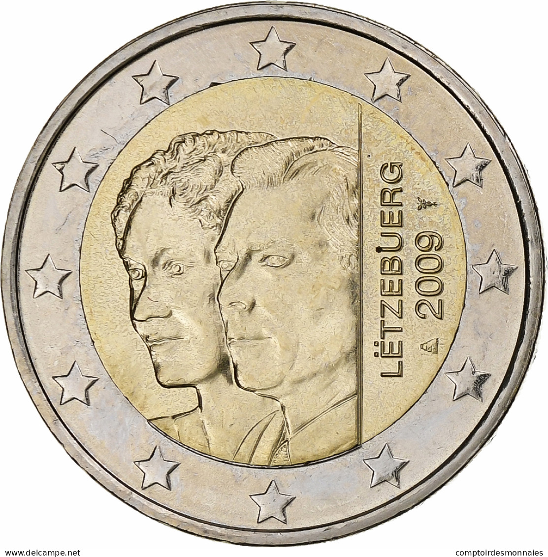 Luxembourg, Henri, 2 Euro, 2009, Utrecht, SUP, Bimétallique, KM:106 - Luxembourg