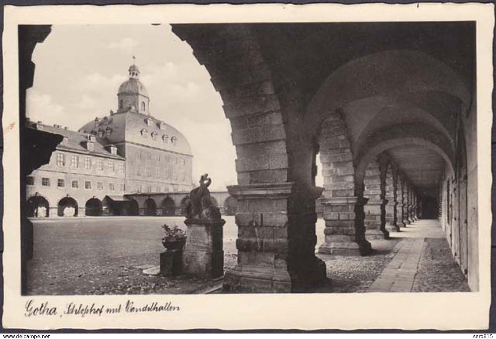 AK Gotha Schloßhof Wandelhallen Echte Pfoto  (4592 - Andere & Zonder Classificatie