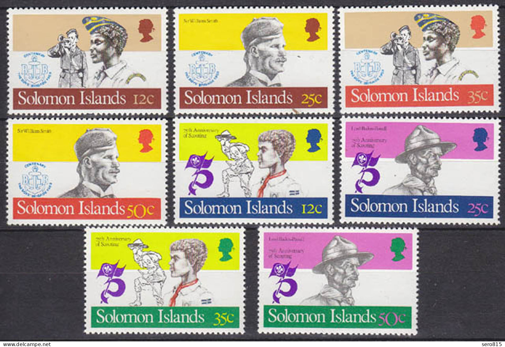 SOLOMON ISLANDS Pfadfinder SCOUTS Satz SET  **    (5314 - Sonstige & Ohne Zuordnung