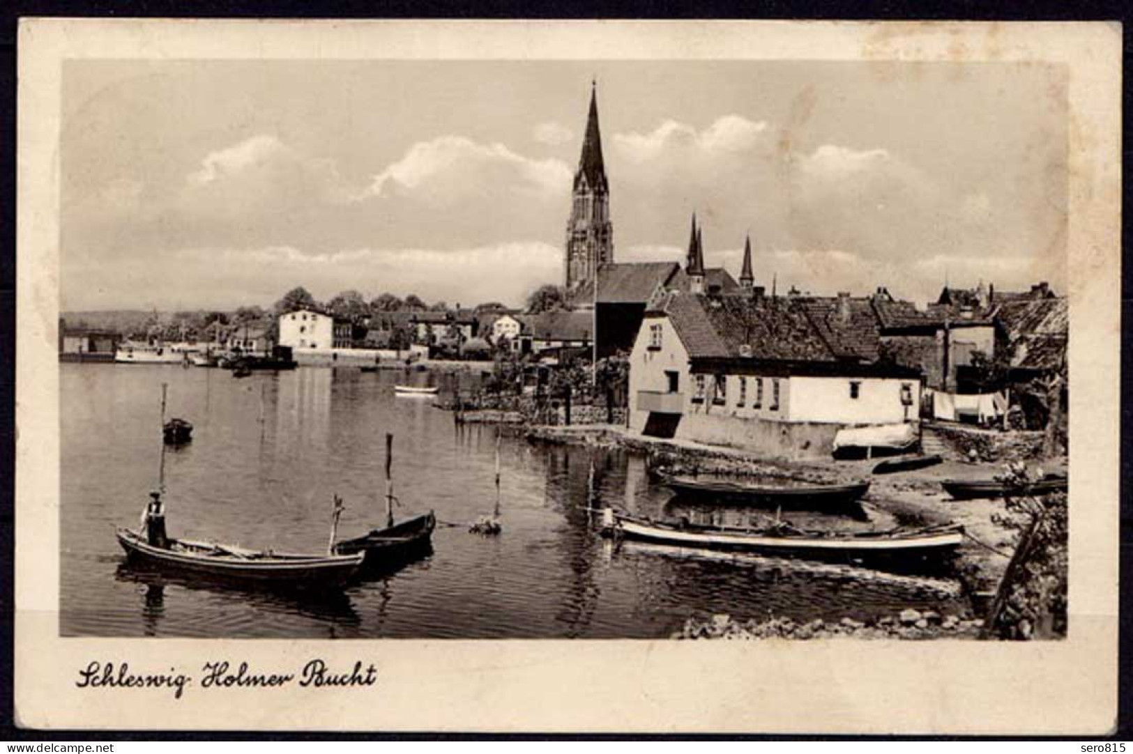 AK Schleswig Boote In Der Holmer Bucht 1950   (6976 - Andere & Zonder Classificatie