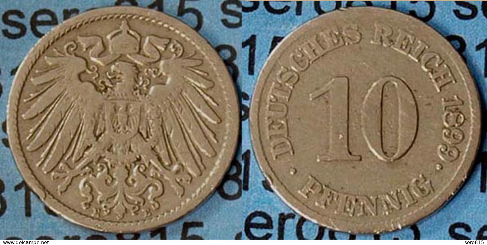 10 Pfennig Kaiserreich EMPIRE 1899 E Jäger 13 (7092 - 10 Pfennig
