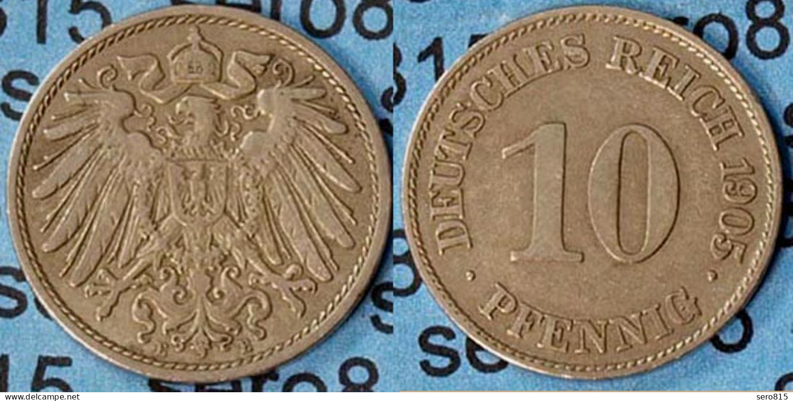 10 Pfennig Kaiserreich EMPIRE 1905 E Jäger 13   (7096 - 10 Pfennig