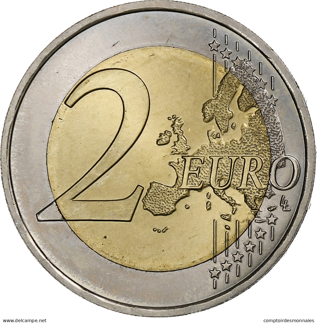 Luxembourg, Henri, 2 Euro, Grand-ducal, 2007, Paris, SUP, Bimétallique, KM:95 - Luxemburgo