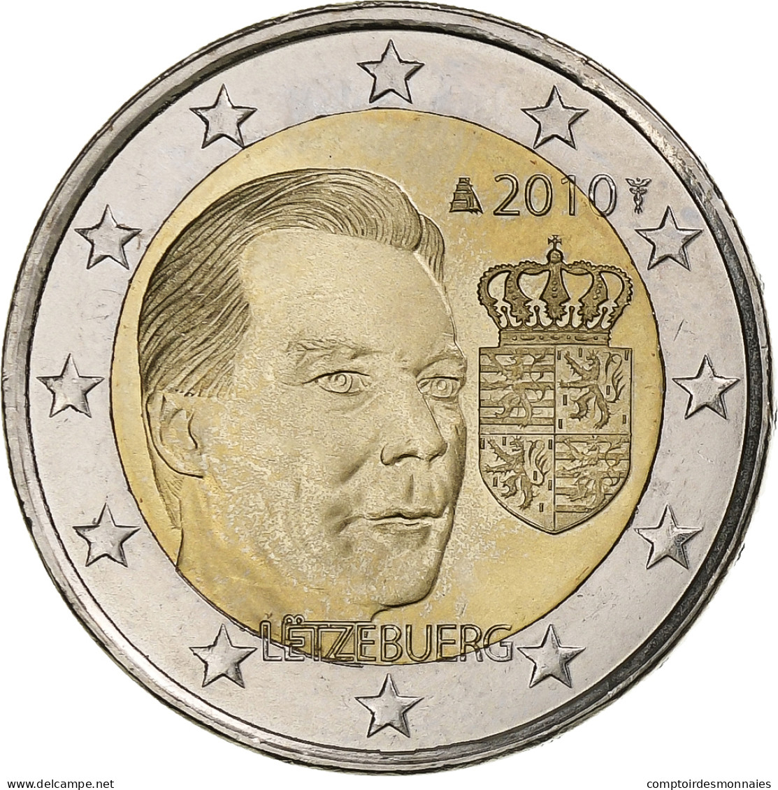 Luxembourg, Henri, 2 Euro, Grand-Duc Henri, 2010, Utrecht, Special Unc., SPL - Lussemburgo