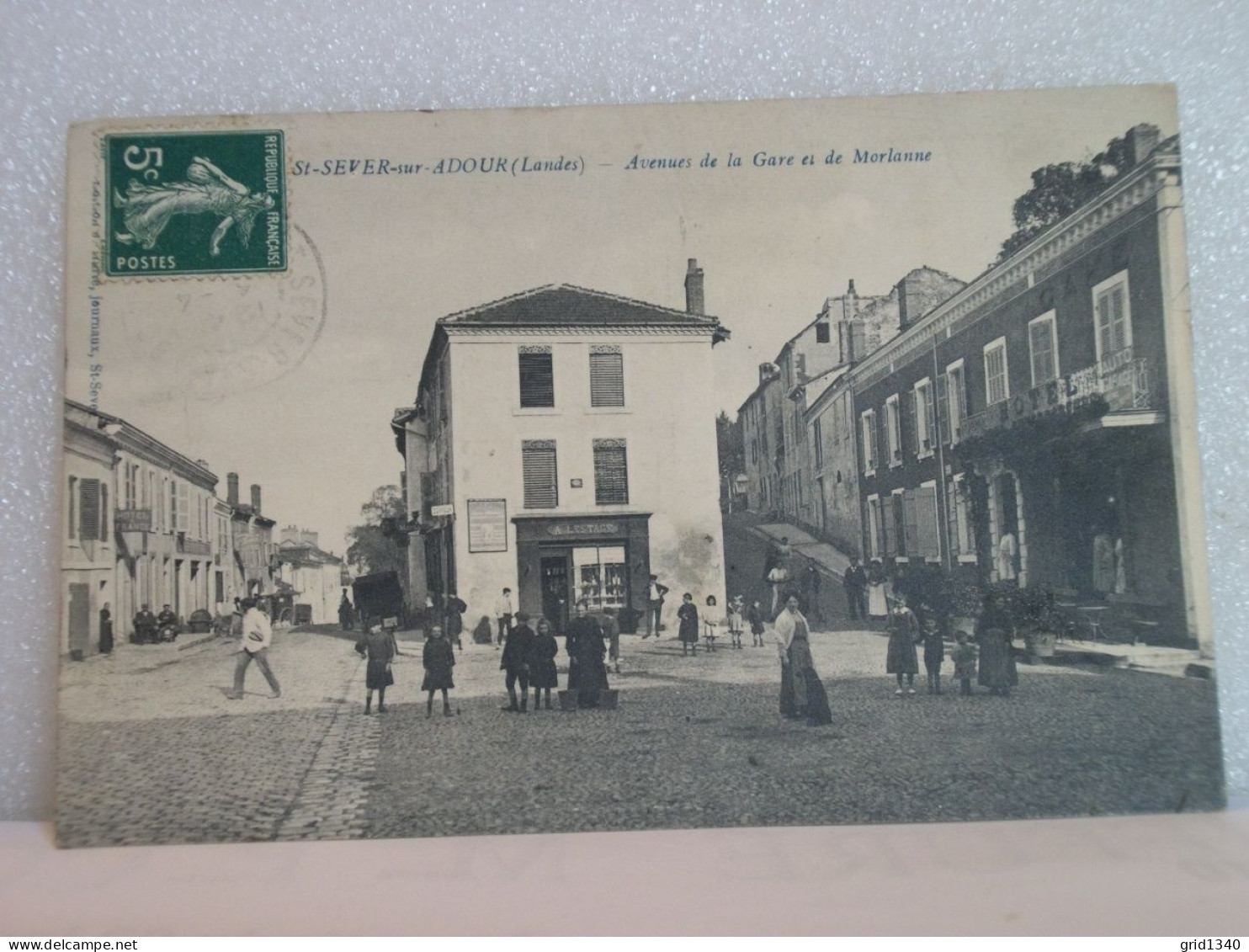 L 5386 CPA 1912 - 40 ST SEVER SUR ADOUR - AVENUES DE LA GARE ET DE MORLANNE - BELLE ANIMATION - Saint Sever