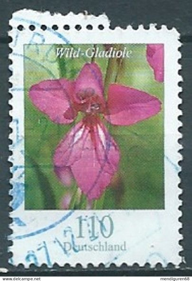 ALLEMAGNE ALEMANIA GERMANY DEUTSCHLAND BUND 2019 BLUMEN FLOWERS: WILD GLADIOLA USED MI 3471 YT 3249 SC 3106 SG Y3335aa - Gebraucht