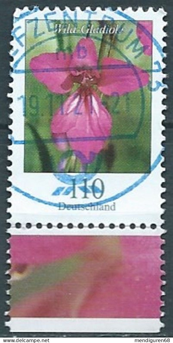 ALLEMAGNE ALEMANIA GERMANY DEUTSCHLAND BUND 2019 BLUMEN FLOWERS: WILD GLADIOLA USED MI 3471 YT 3249 SC 3106 SG Y3335aa - Gebraucht