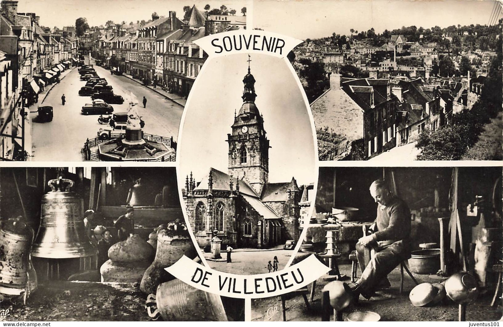 CPSM Souvenir De Villedieu-Multivues-Timbre       L2793 - Villedieu