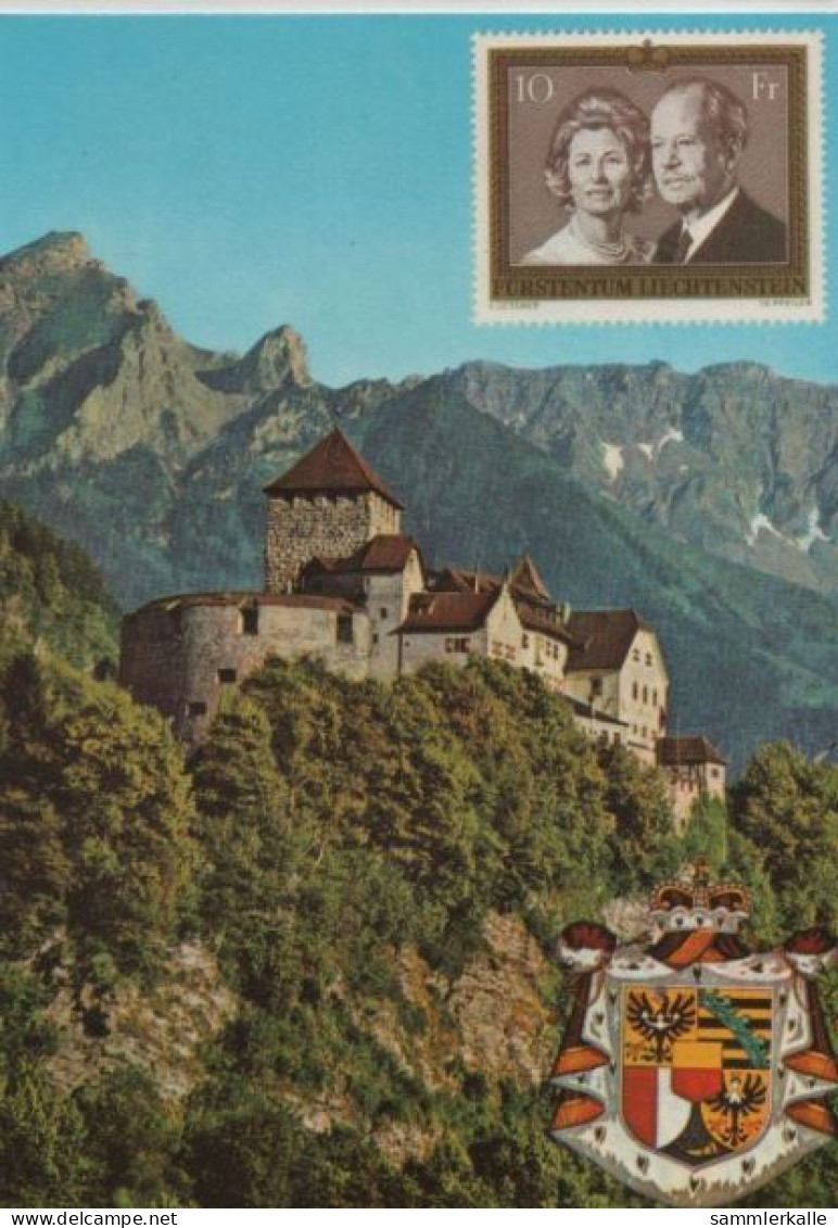 73814 - Liechtenstein - Vaduz - Schloss Mit Fürstenpaar - Ca. 1980 - Liechtenstein