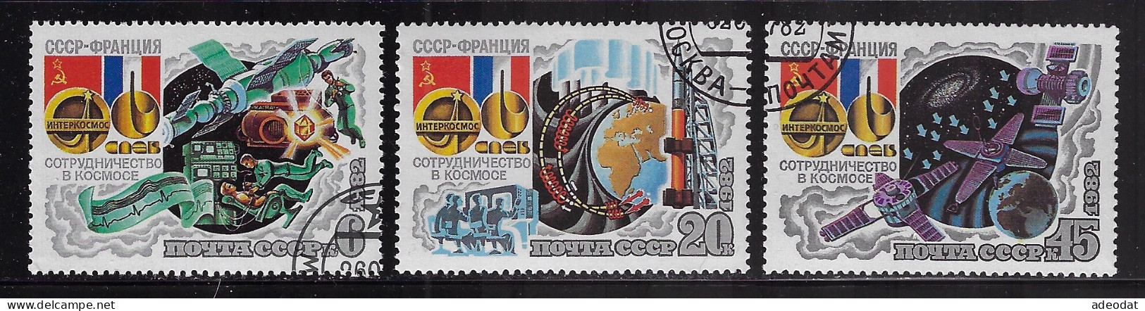 RUSSIA 1982 SCOTT #5059-5061  USED - Oblitérés