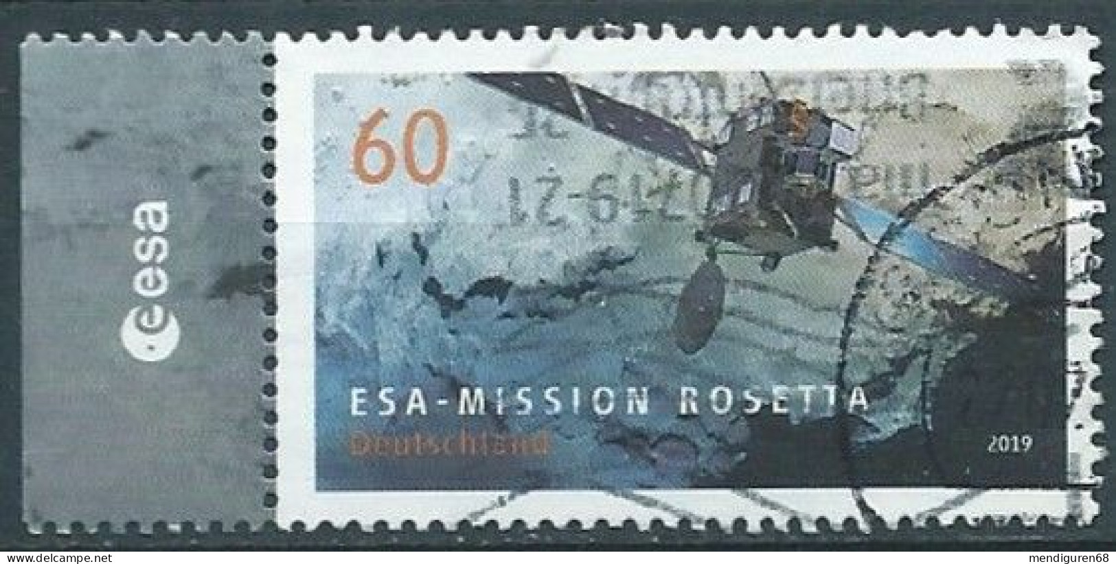 ALLEMAGNE ALEMANIA GERMANY DEUTSCHLAND BUND 2019 EUROPEAN SPACE AGENCY MISSION "ROSETTA" MI 3476 YT 3258 SN 3117 SG 4263 - Gebraucht