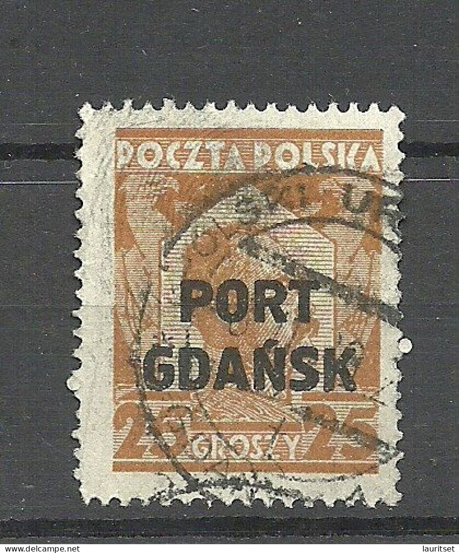 Poland Polska Port Gdansk Danzig 1928 Michel 19 O - Port Gdansk