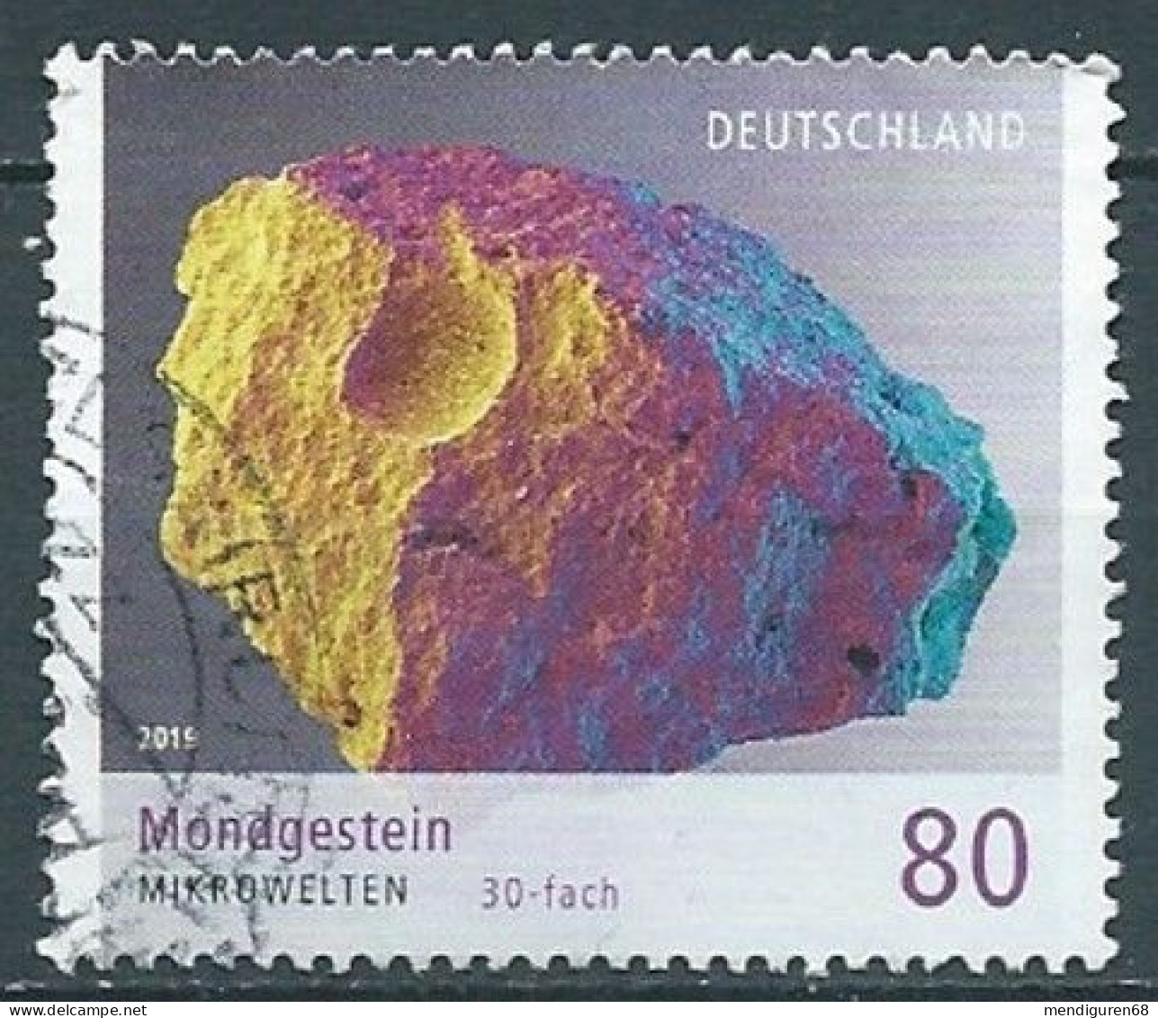 ALLEMAGNE ALEMANIA GERMANY DEUTSCHLAND BUND 2019 MOON ROCK USED MI 3478 YT 3261 SN 3119 SG 4265 - Gebraucht