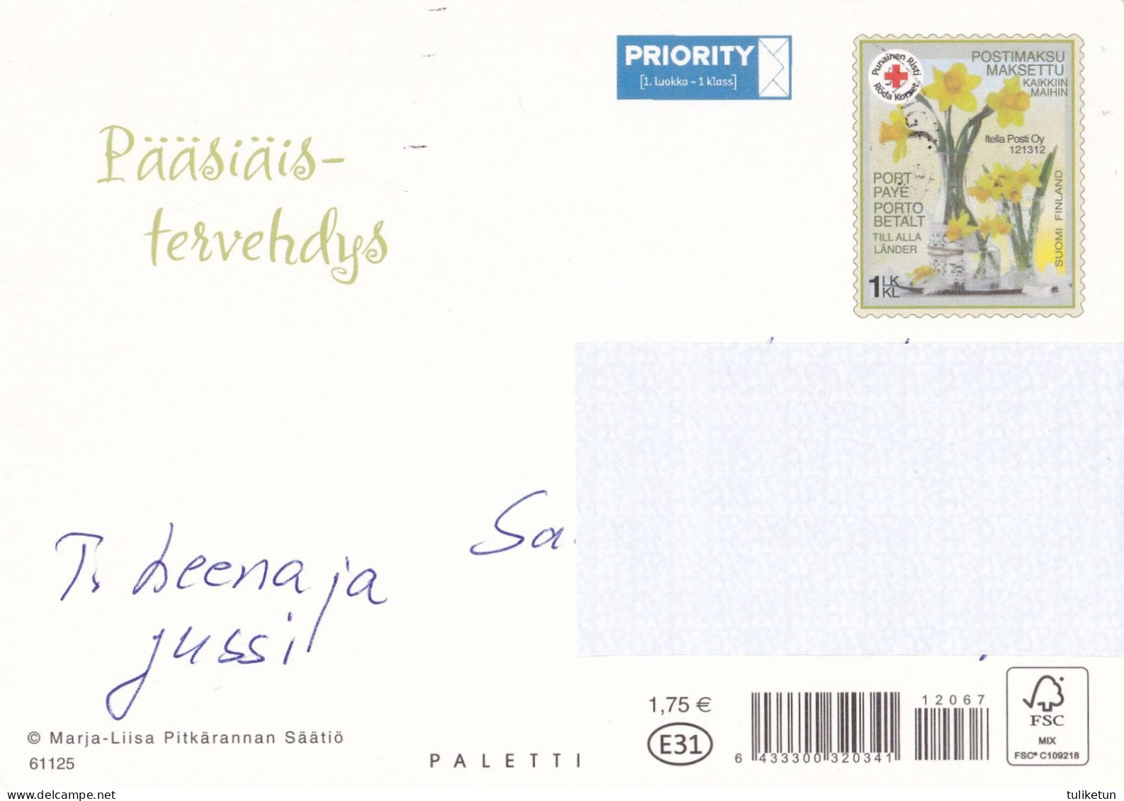 Postal Stationery - Flowers - Easter Witches - Trullis - Willows - Cat - Red Cross - Suomi Finland - Postage Paid - Enteros Postales