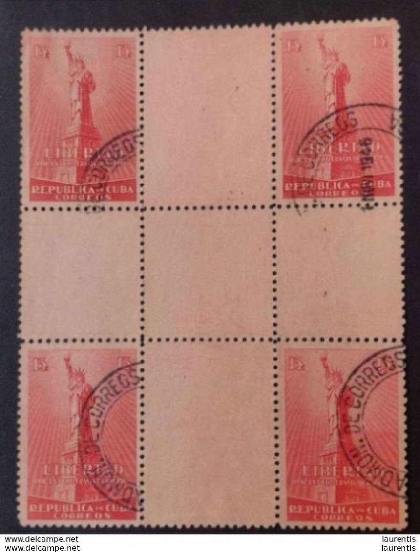 575  Sheet Center - Pro Democracy 25c - 1942 - Used - Cb - 3,75 - Unused Stamps