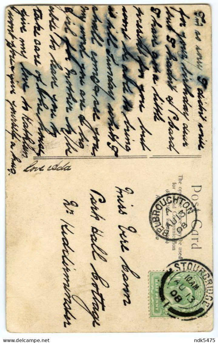 TEIGNMOUTH BEACH / STOURBRIDGE, BELBROUGHTON CDS POSTMARKS / KIDDERMINSTER, PARK HALL COTTAGE (CANN) - Altri & Non Classificati