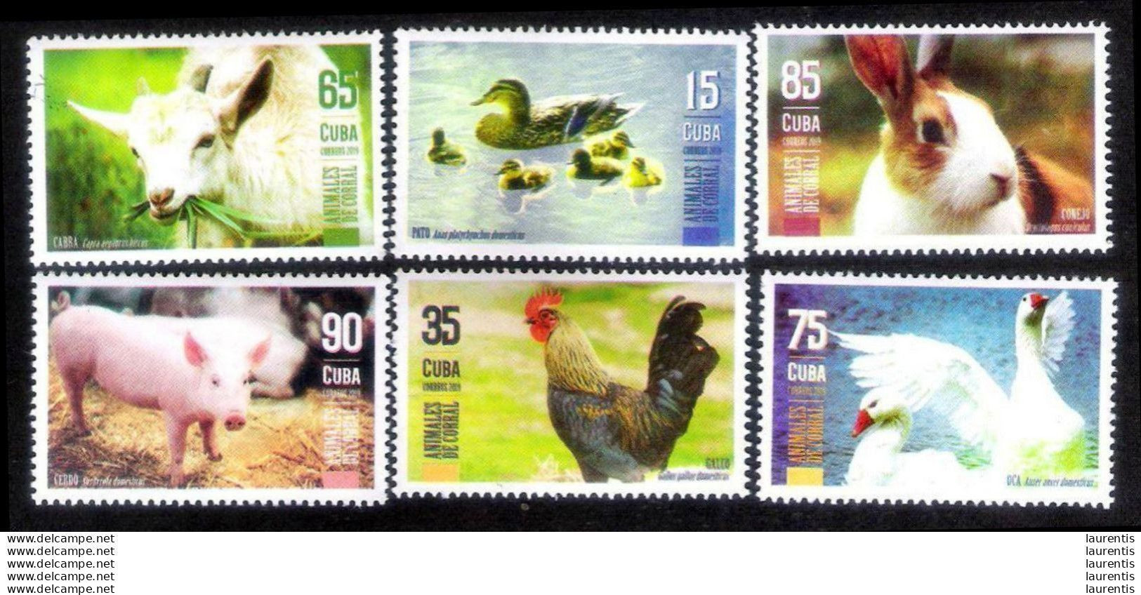 D2859  Ducks-Pigs-Roosters-Rabbits-Geese-Goats-Cows - 2019 - MNH - Cb - 2,85 - Hoftiere