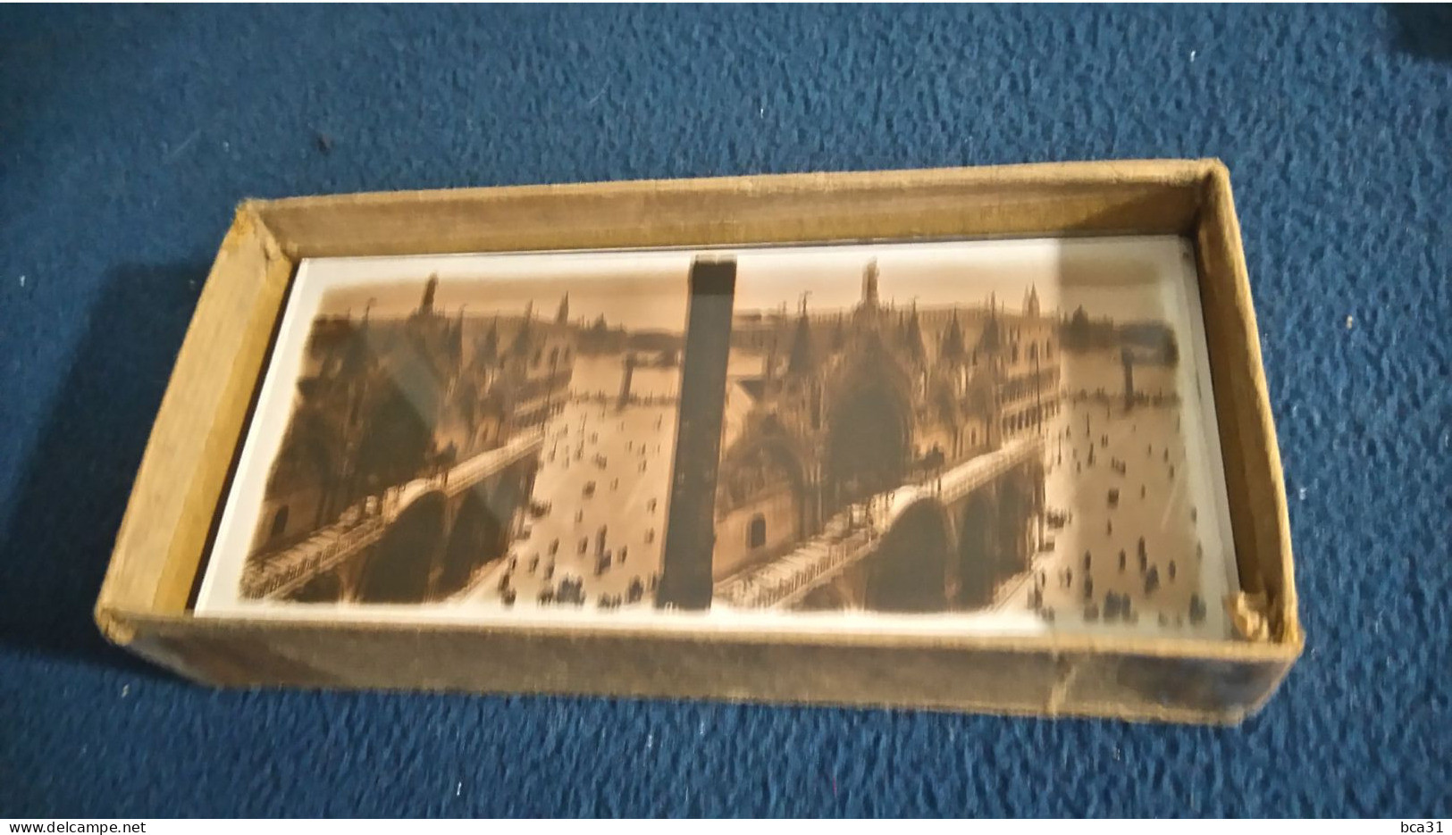 Lot De 2 Boites De Vues Stéréoscopiques Sur Plaques De Verre Thèmes: DIVERS FRANCE Et VENISE ITALIE - Glass Slides