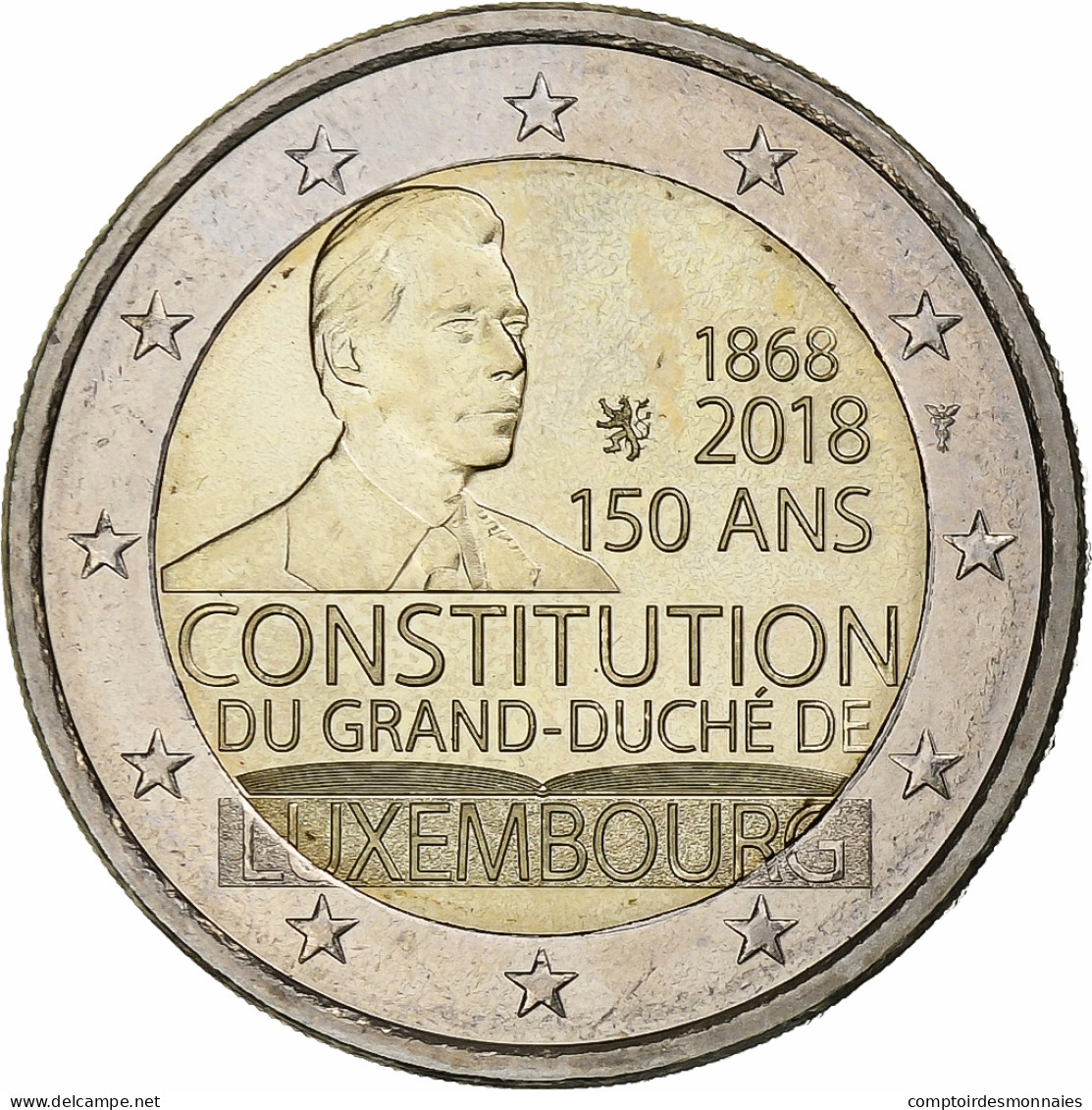 Luxembourg, 2 Euro, 150 Ans De La Constitution, 2018, Utrecht, SPL - Luxemburgo