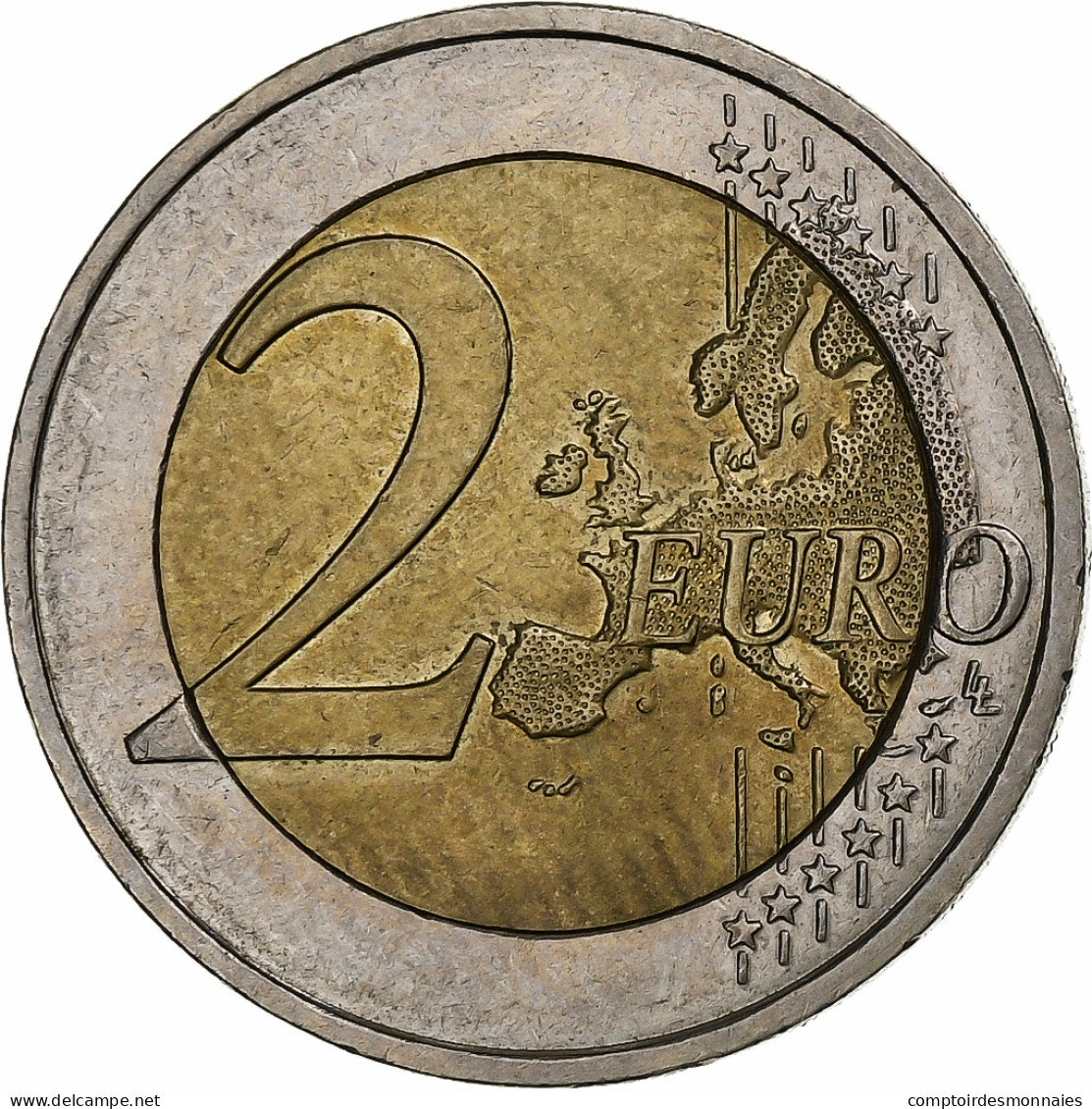 France, 2 Euro, 10 Jahre Euro, 2012, Paris, TTB, Bimétallique, KM:1846 - France