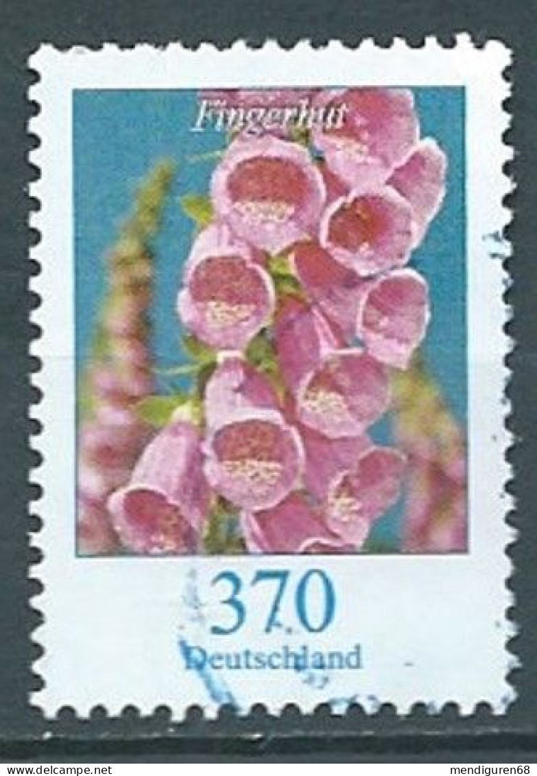 ALLEMAGNE ALEMANIA GERMANY DEUTSCHLAND BUND 2019 BLUMEN FLOWERS: FOXGLOVES 370C USED MI 3501 YT 3281 SN 3131 SG Y3344a - Gebraucht