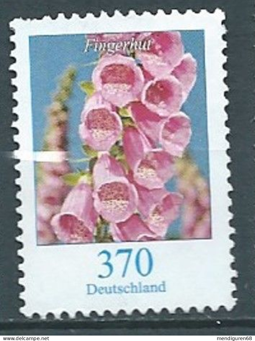 ALLEMAGNE ALEMANIA GERMANY DEUTSCHLAND BUND 2019 BLUMEN FLOWERS: FOXGLOVES 370C USED MI 3501 YT 3281 SN 3131 SG Y3344a - Gebraucht