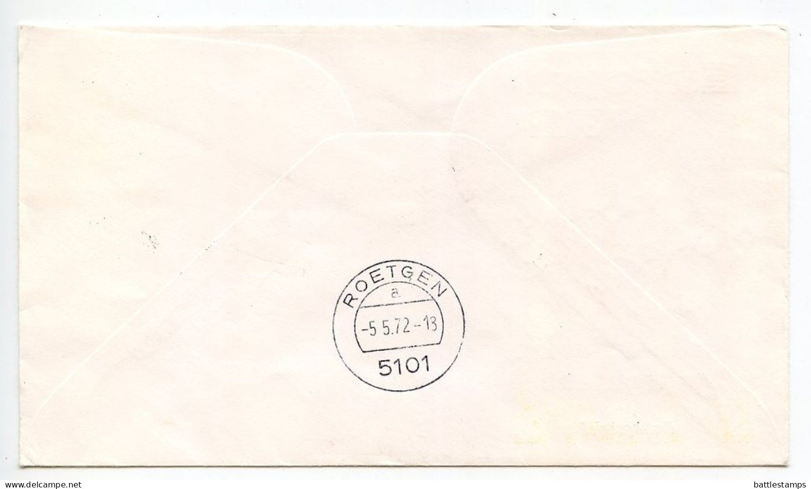 Germany, West 1972 2 FDCs Scott 1114-1115 Europa, Express Mail Label - 1971-1980