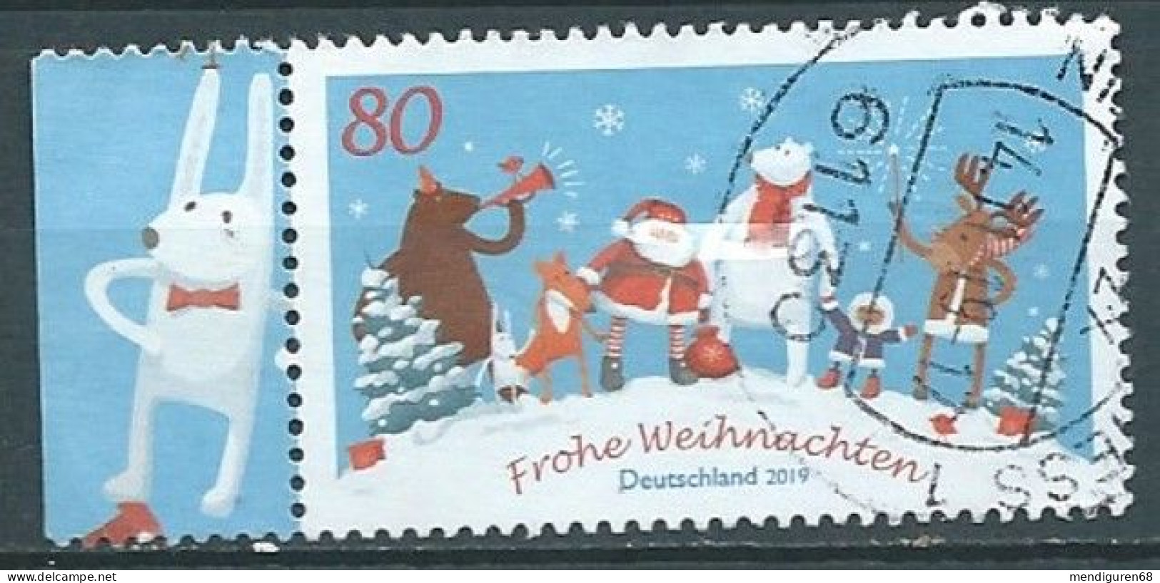 ALLEMAGNE ALEMANIA GERMANY DEUTSCHLAND BUND 2019 SANTA AND CELEBRATION WEIHNACHTEN MIT FREUNDEN  MI 3504 YT 3279 SN 3135 - Gebraucht