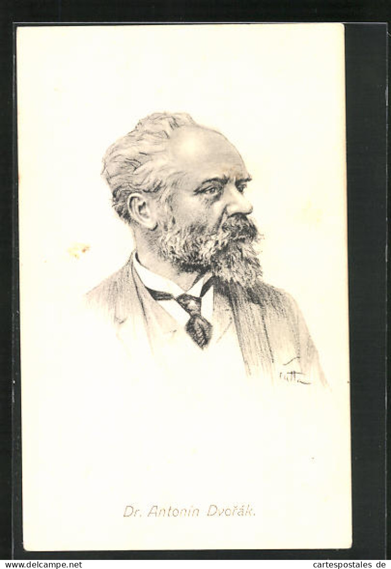 AK Portrait Von Dr. Antonin Dvorak, Komponist  - Entertainers