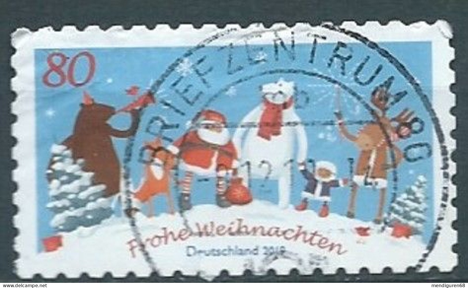 ALLEMAGNE ALEMANIA GERMANY DEUTSCHLAND BUND 2019 SANTA & CELEBRATION WEIHNACHTEN MIT FREUNDEN S/A MI 3505 YT 3280 SN3136 - Gebraucht