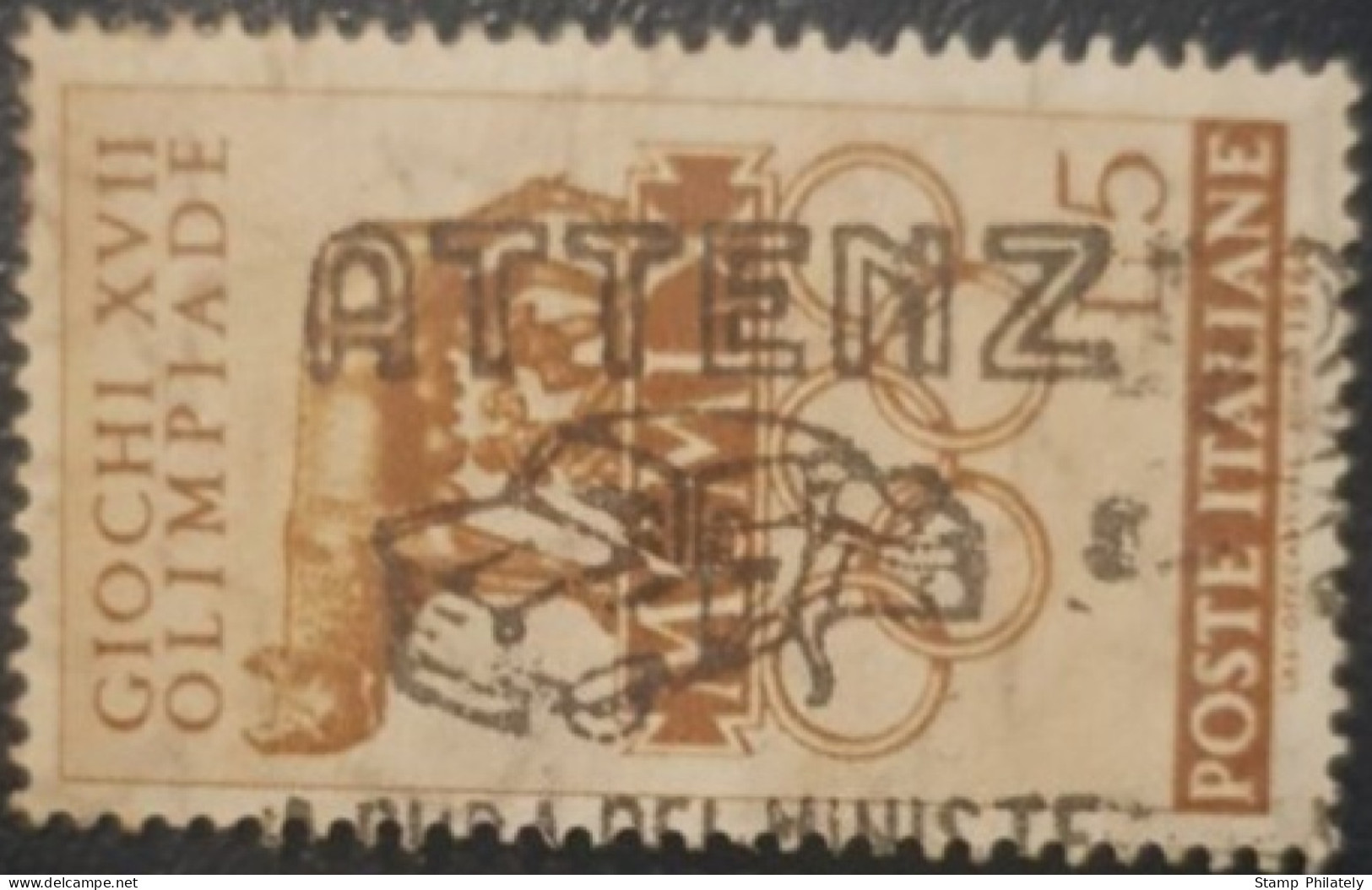 Italy Used Postmark Stamp Fancy Cancel - 1946-60: Oblitérés