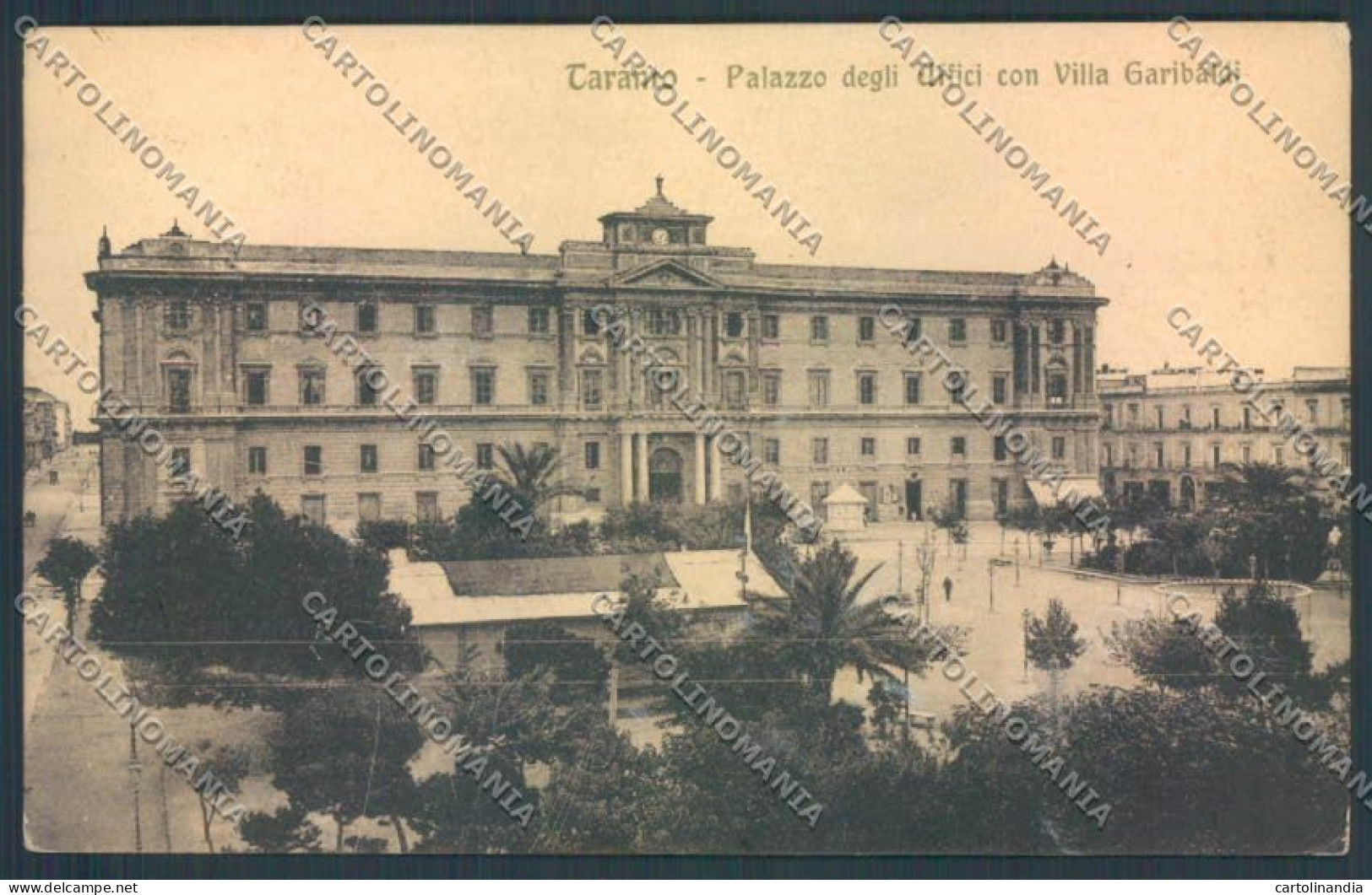 Taranto Città Palazzo Degli Uffici Cartolina ZB6654 - Taranto