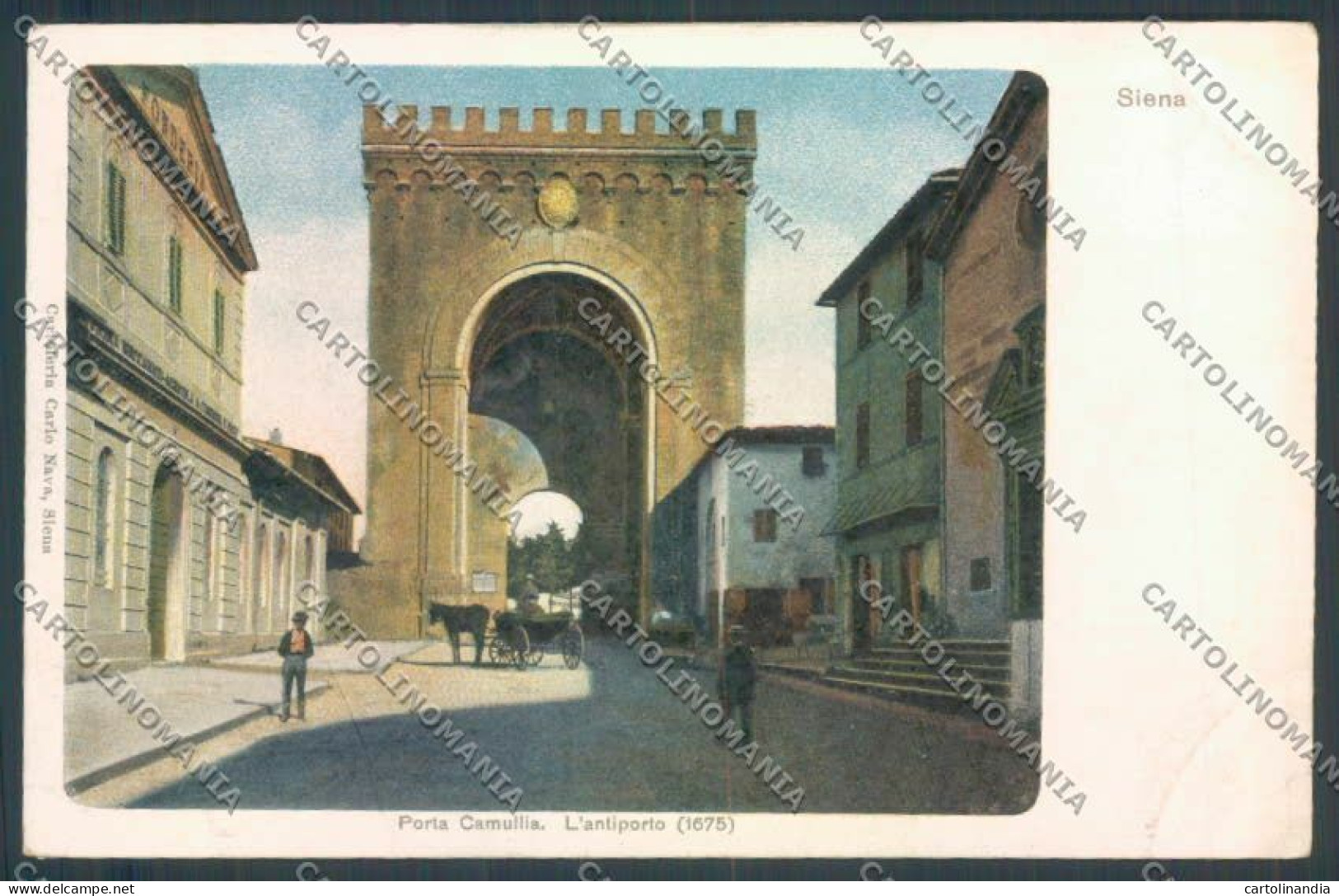 Siena Città Porta Camollia Cartolina ZB6262 - Siena
