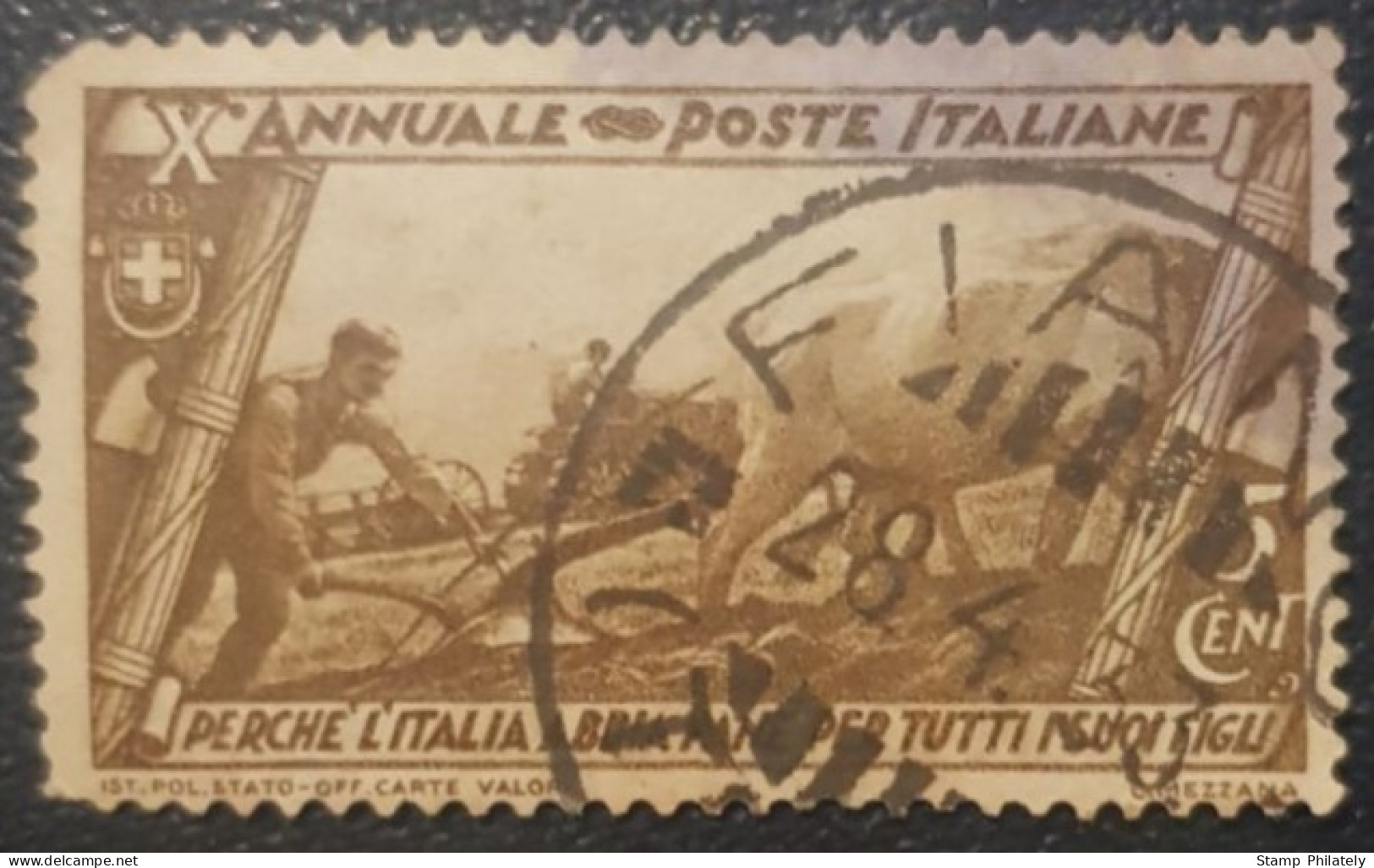 Italy 5C Used Stamp 1932 March On Rome - Gebraucht