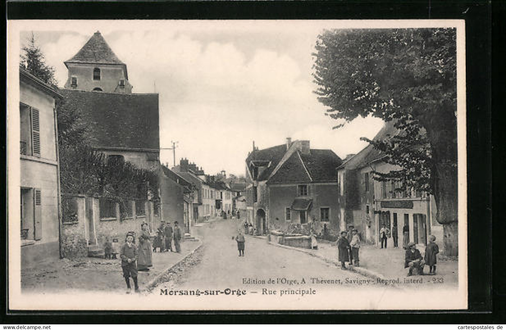 CPA Morsang-sur-Orge, Rue Principale, Vue De La Rue  - Morsang Sur Orge
