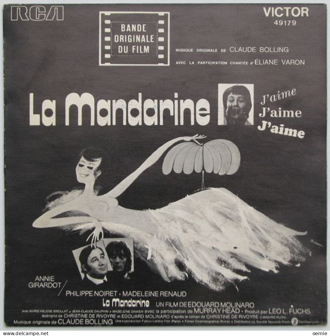 LA MANDARINE  BANDE ORIGINALE DU FILM DE EDOUAR MOLINARO - Filmmusik