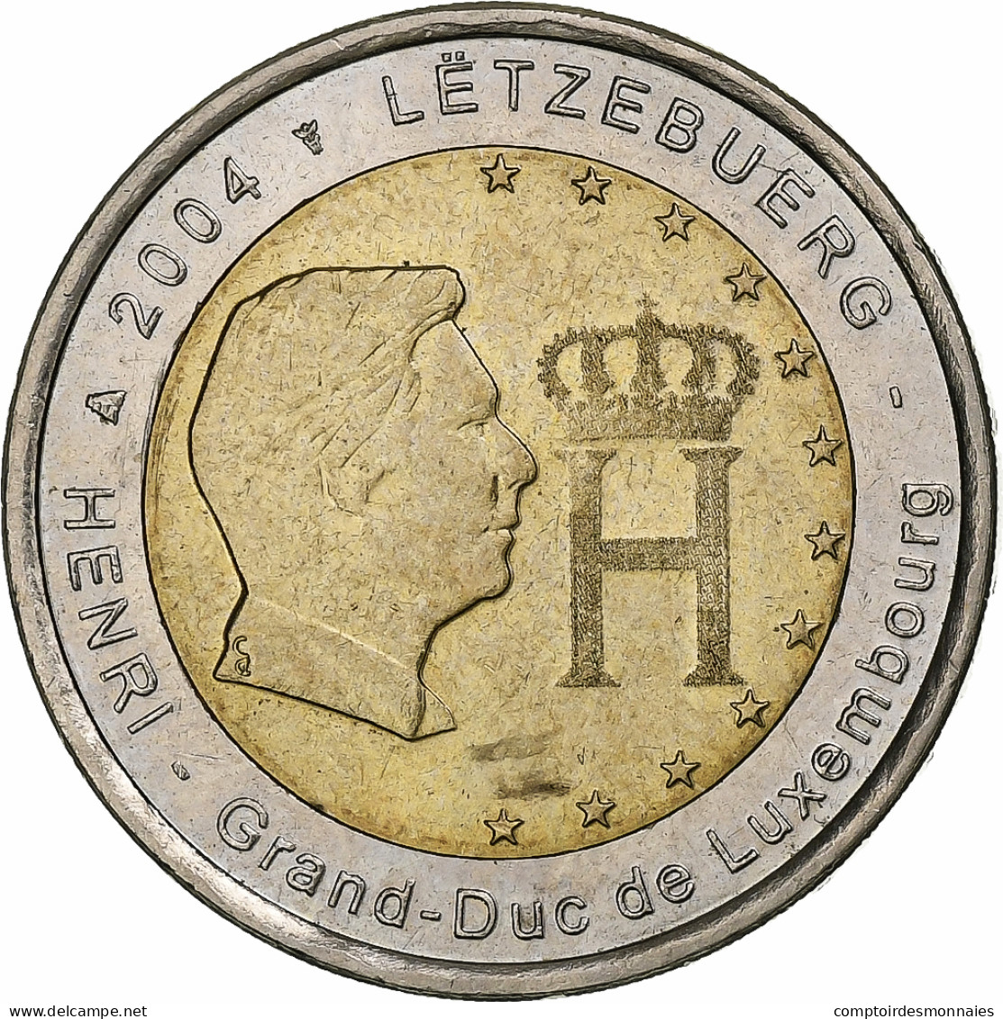 Luxembourg, 2 Euro, Grand Duc De Luxembourg, 2004, SUP, Bimétallique - Luxemburgo