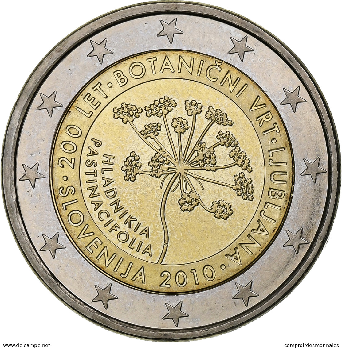 Slovénie, 2 Euro, 2010, Special Unc., SPL, Bimétallique, KM:94 - Slowenien