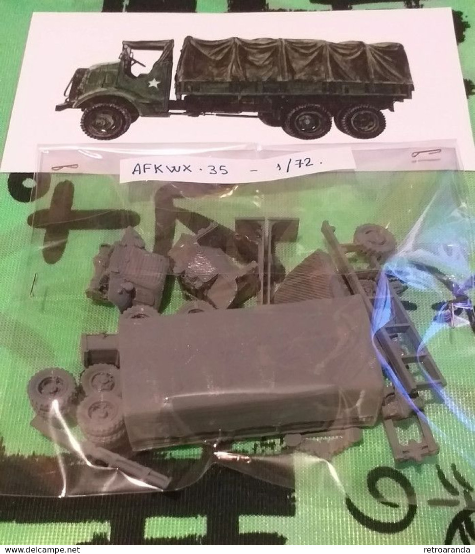 Kit Maqueta Para Montar Y Pintar - Vehículo Militar . GMC AFKWX 35 - 1/72. - Véhicules Militaires