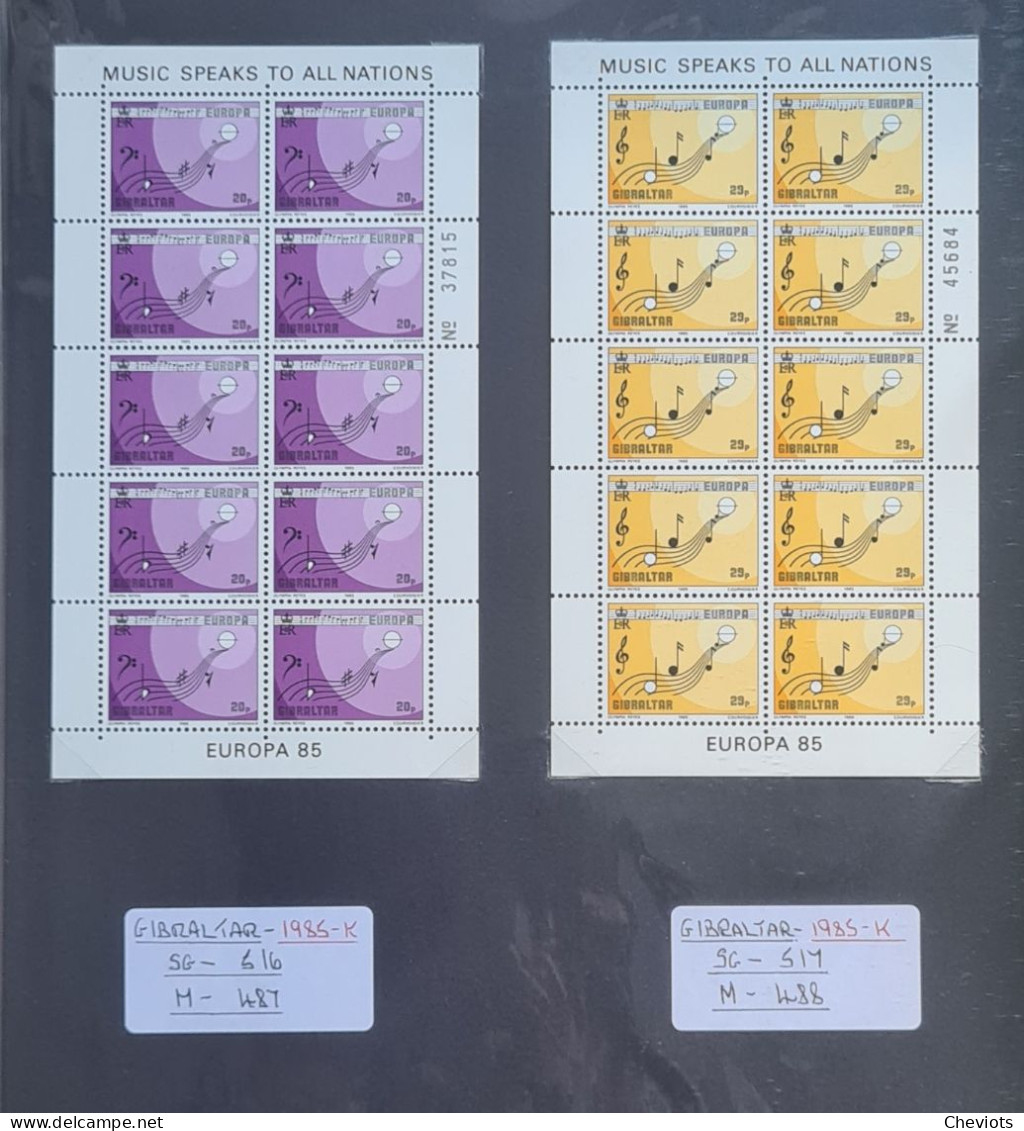 EUROPA miniature 542 miniature sheets collection Cat £6,000++