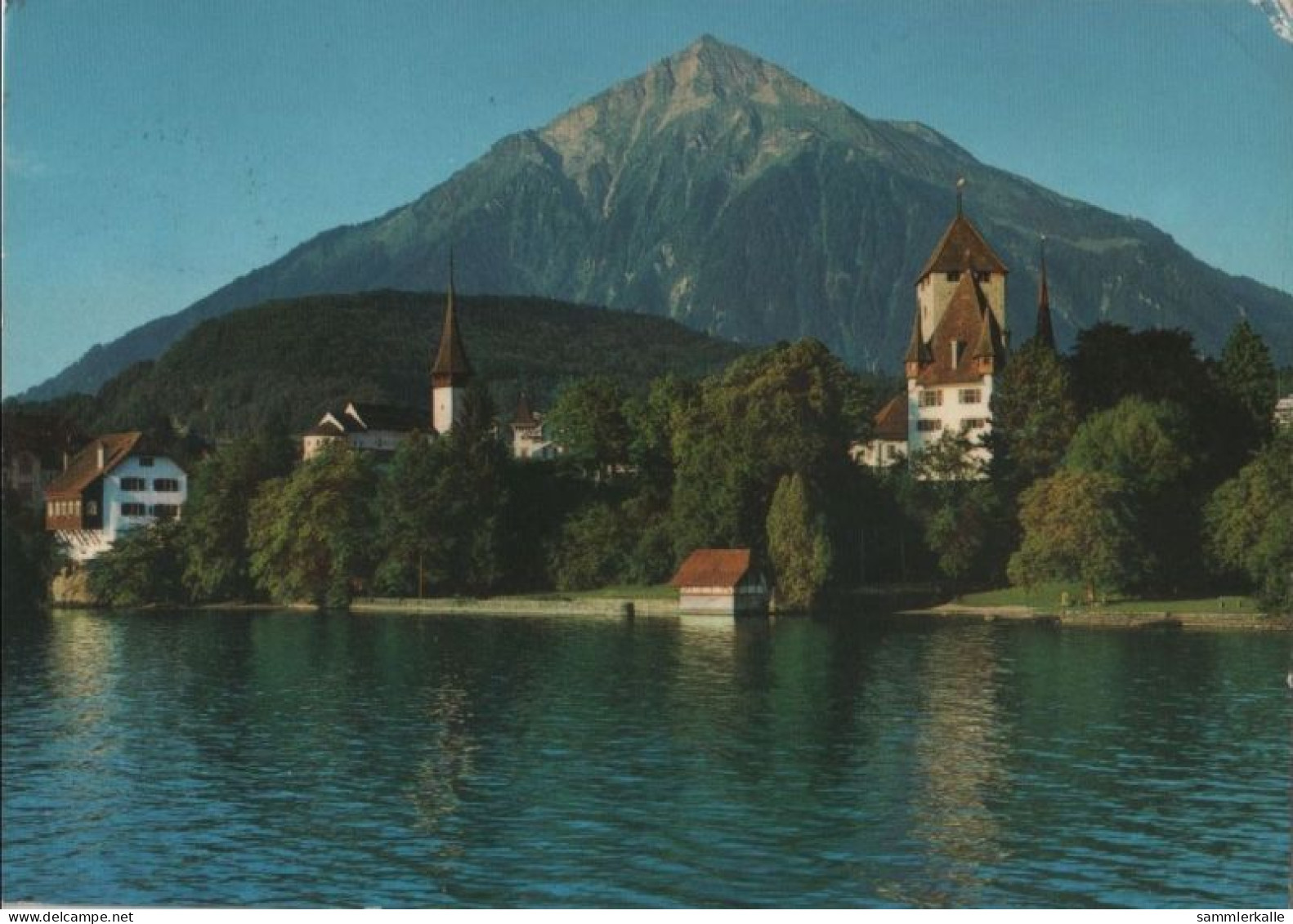 102871 - Schweiz - Spiez - Schlos Und Schlosskirche - Ca. 1980 - Autres & Non Classés