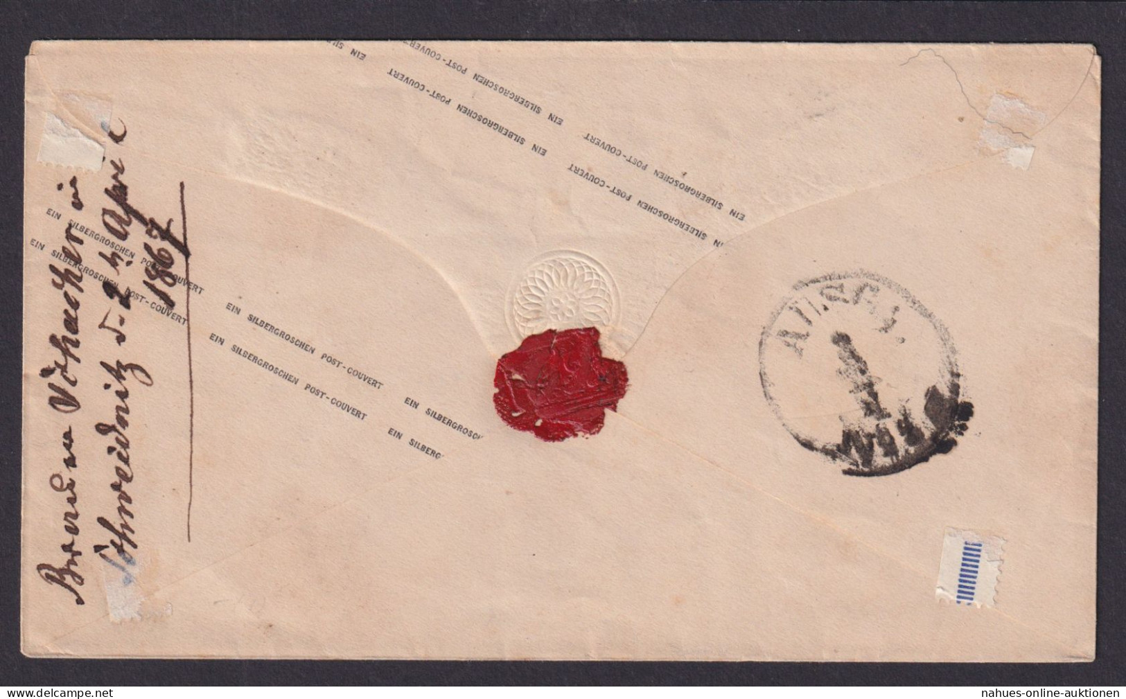 Altdeutschland Preussen Ganzsache 1 Sgr R3 Schweinitz Liegnitz Schlesien Crossen - Postal  Stationery