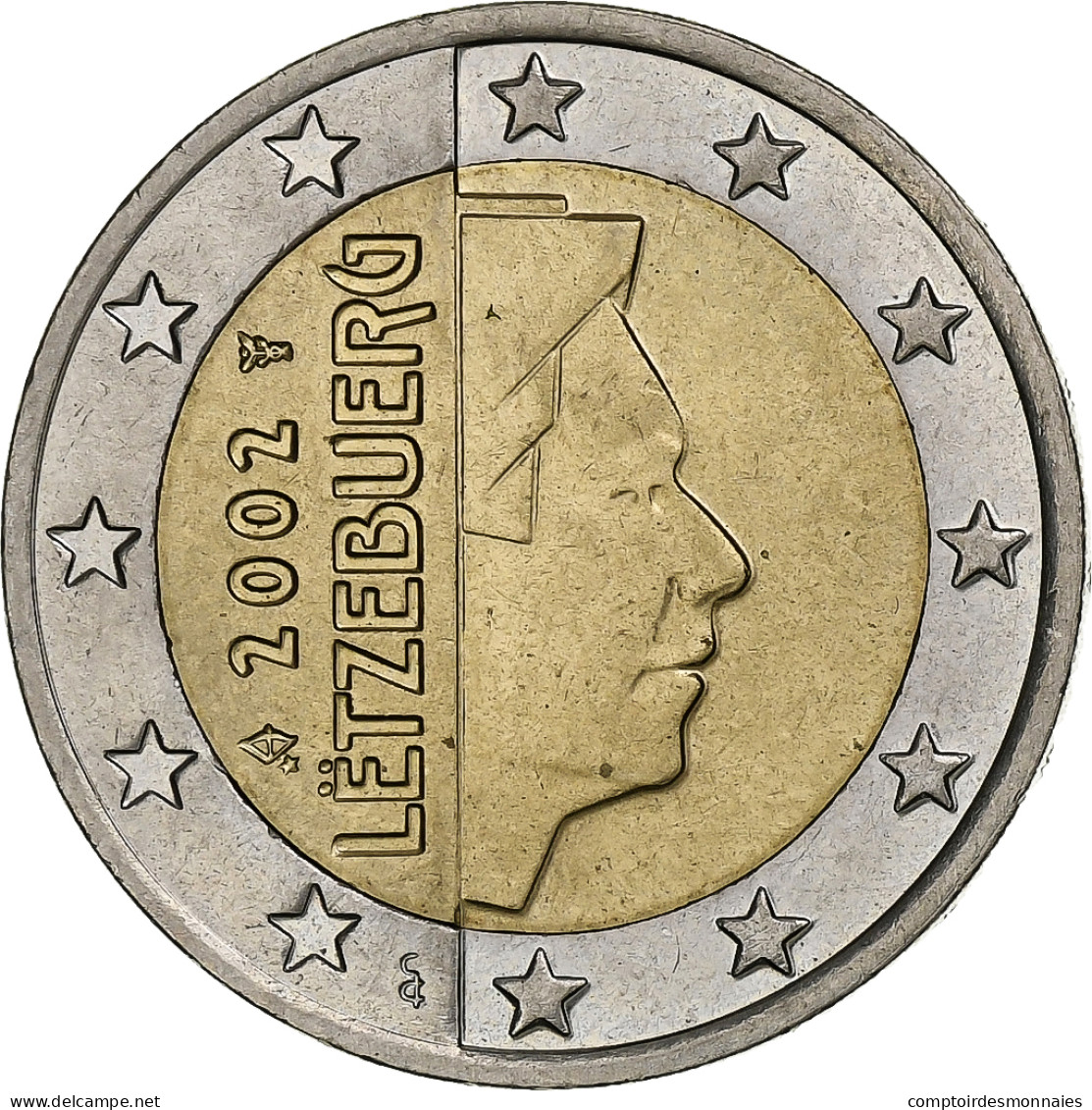 Luxembourg, Henri, 2 Euro, 2002, Utrecht, SUP, Bimétallique, KM:82 - Luxemburgo