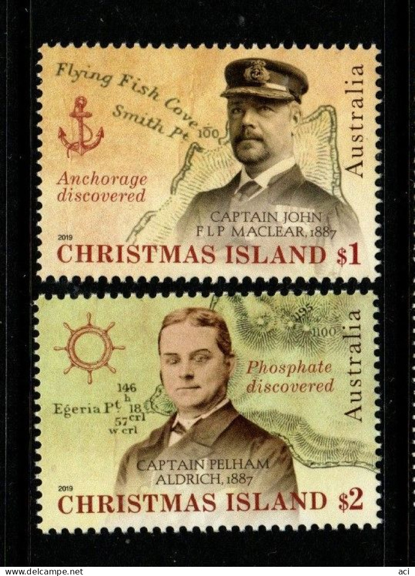 Christmas Island ASC 830-31 2019 19th Century Explores,Mint Never Hinged - Christmas Island