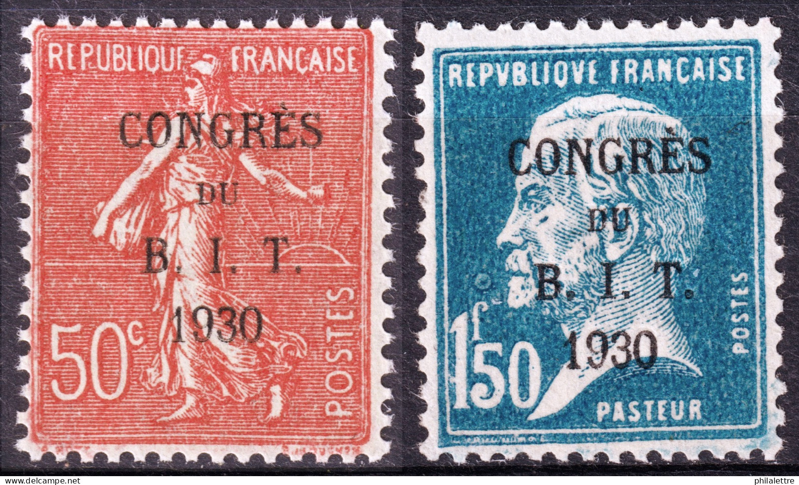 FRANCE - 1930 - Congrès Du Bureau International Du Travail à Paris - Yv.264/5 Neufs** (c.55€) - Neufs